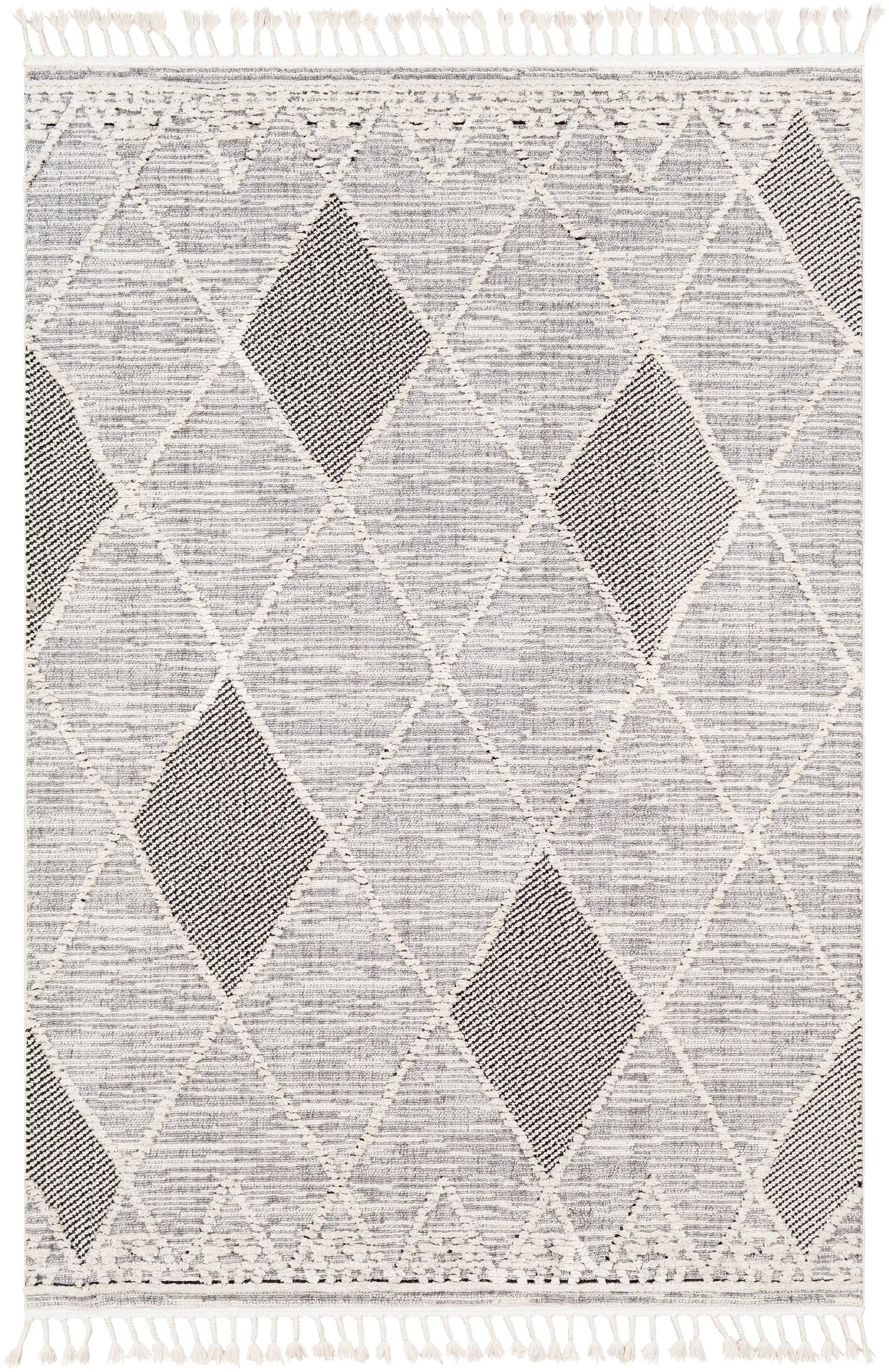 Azilal AZI-2304 Gray Area Rug by LIVABLISS