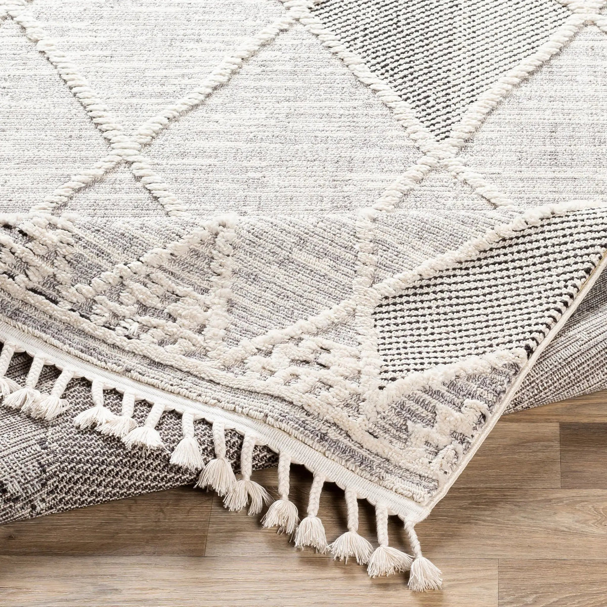 Azilal AZI-2304 Gray Area Rug by LIVABLISS