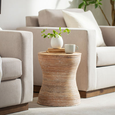 Surya Balinese BAS-001 Furniture End Table by LIVABLISS
