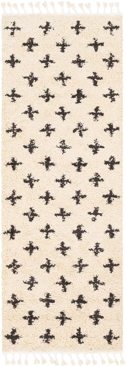 Surya Berber Shag BBE-2310 White Area Rug by LIVABLISS