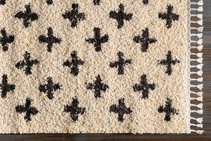 Surya Berber Shag BBE-2310 White Area Rug by LIVABLISS