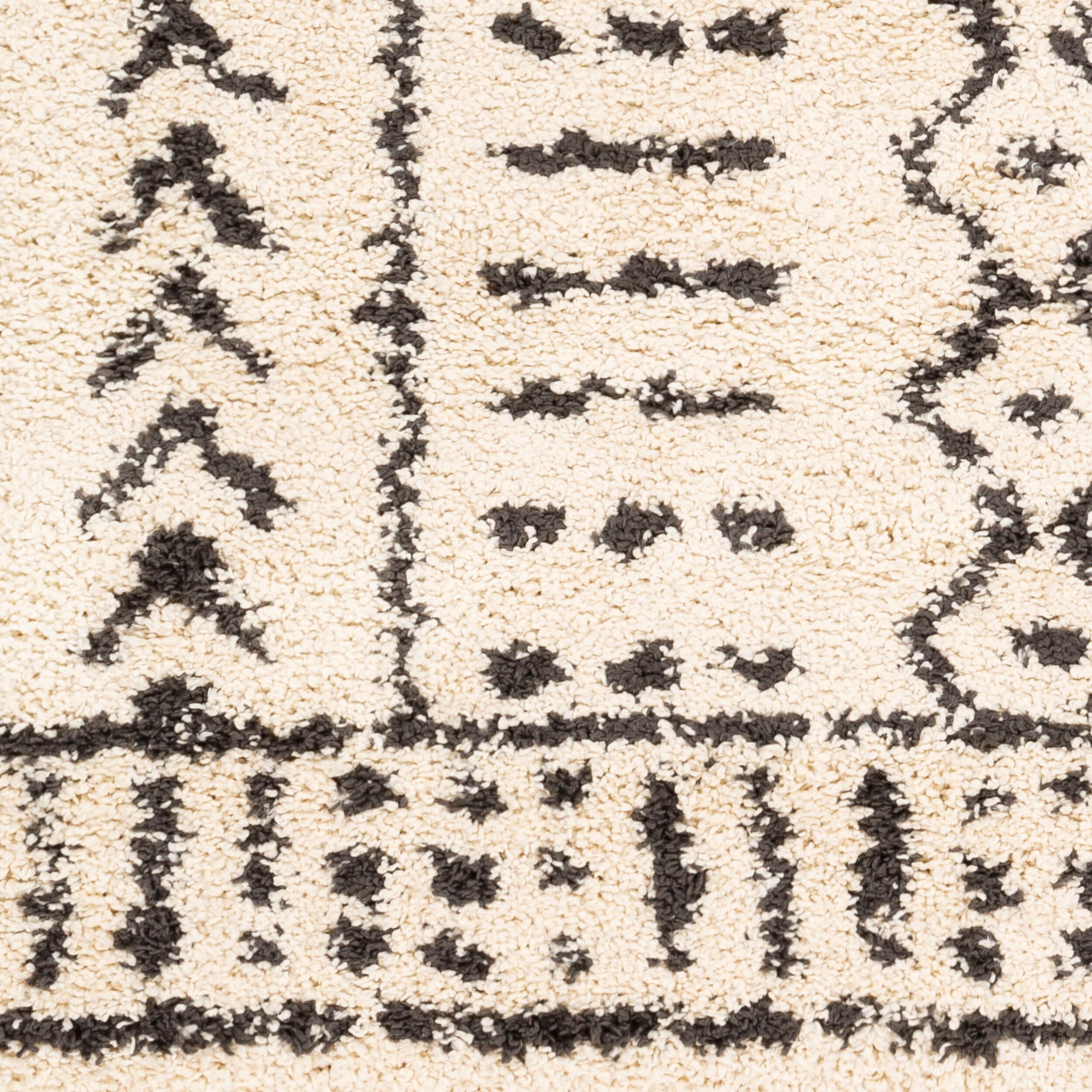 Surya Berber Shag BBE-2311 Black Area Rug by LIVABLISS
