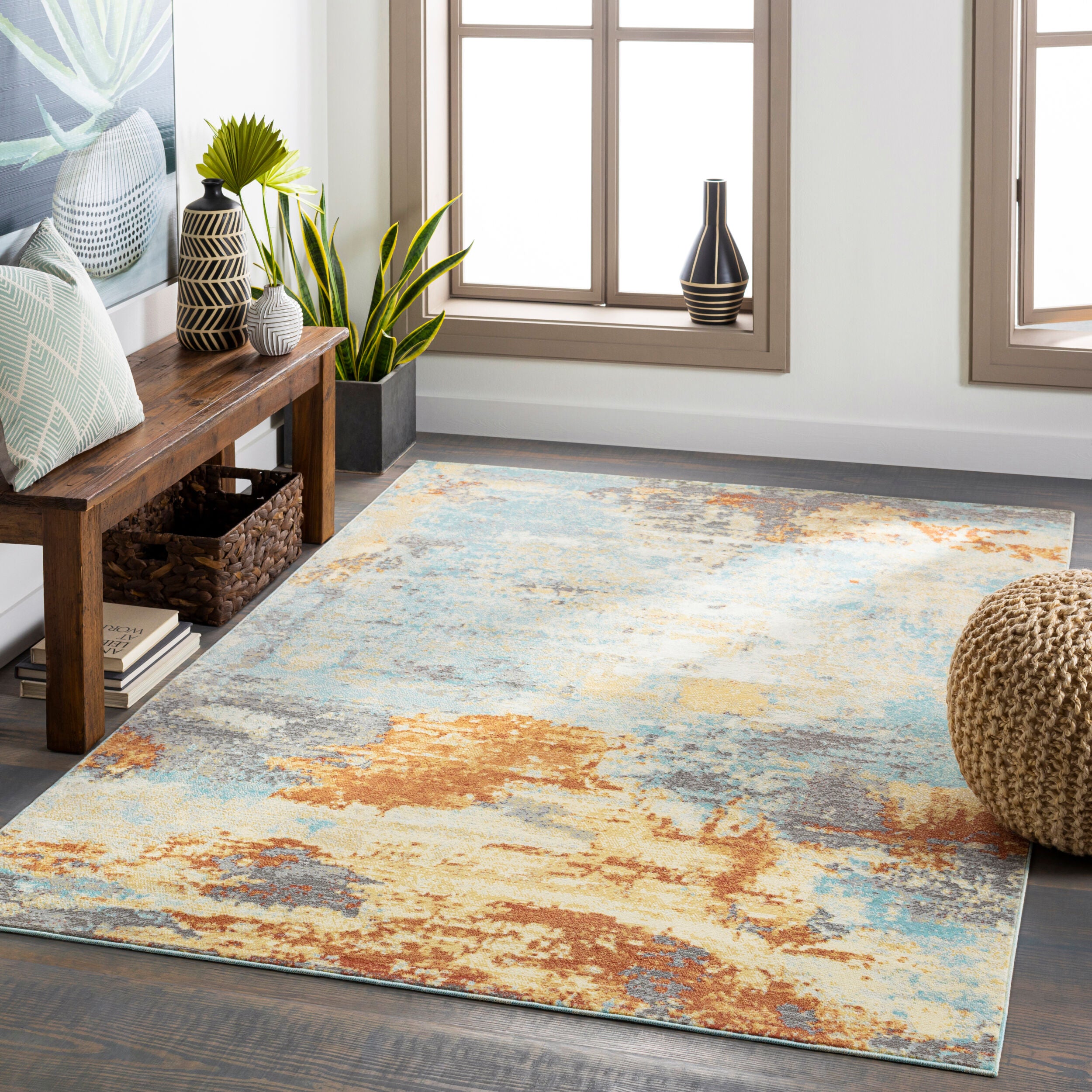 Surya Bodrum BDM-2301 Blue Area Rug by LIVABLISS