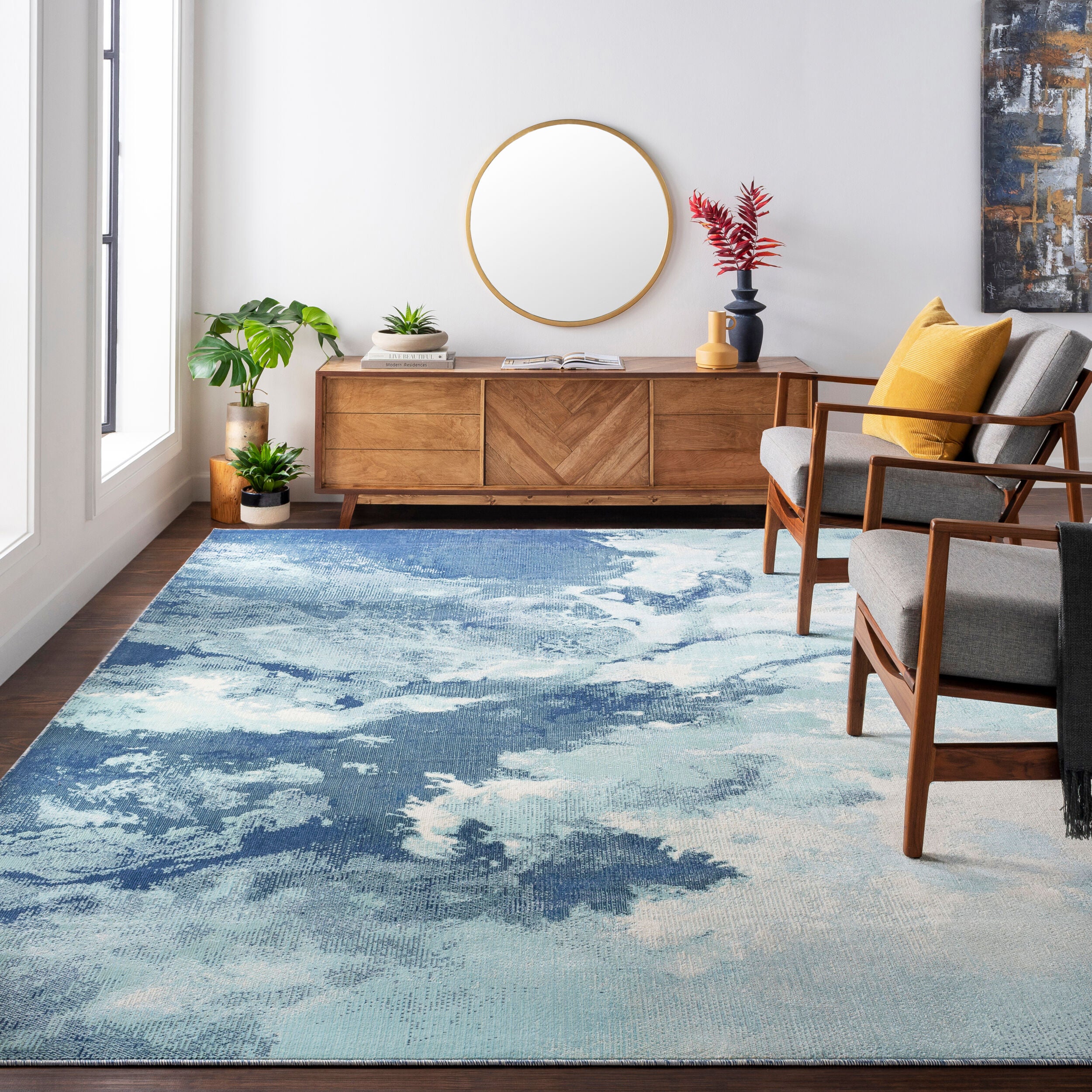 Surya Bodrum BDM-2306 Blue Area Rug by LIVABLISS