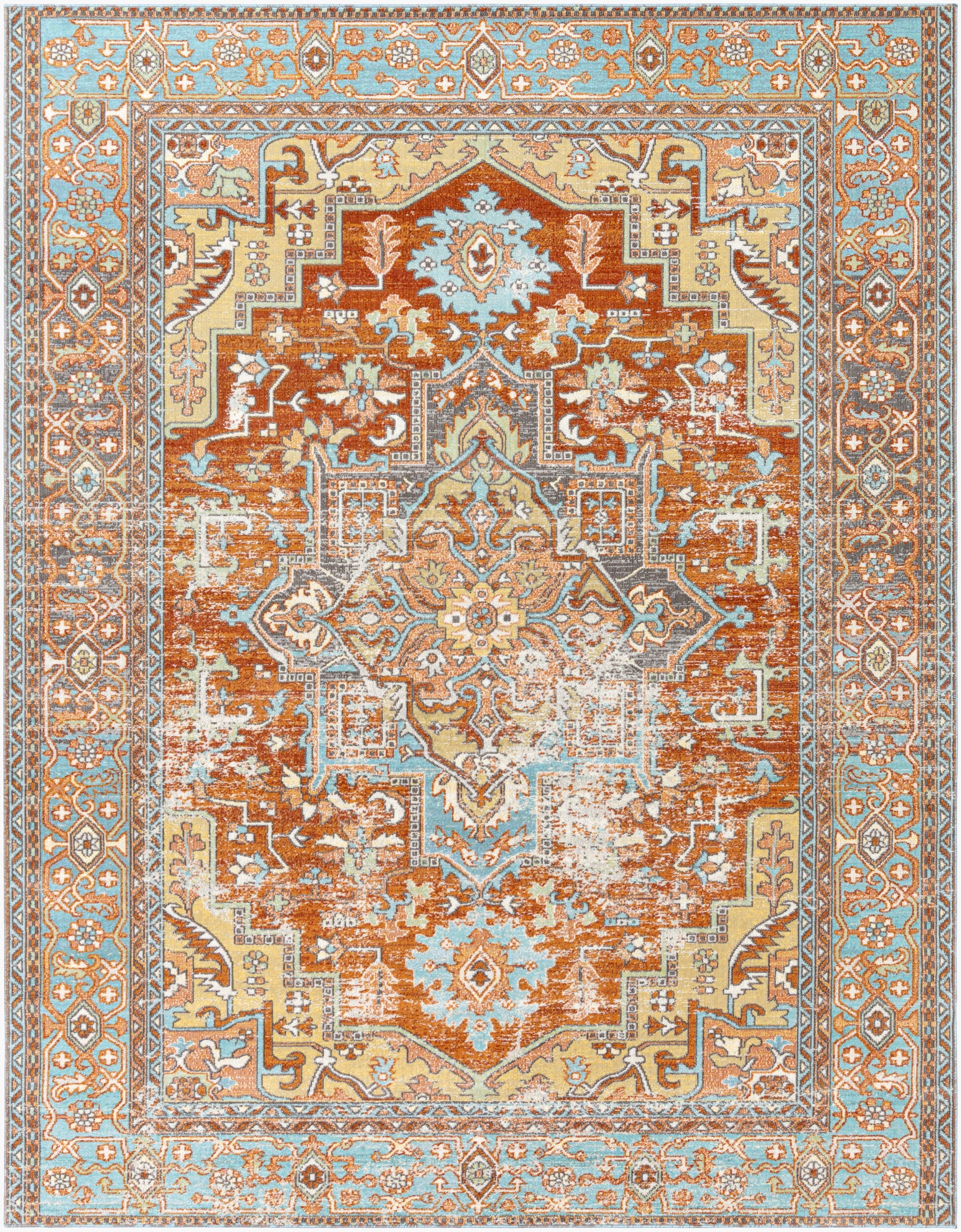 LIVABLISS Bodrum BDM-2312 Blue Area Rug