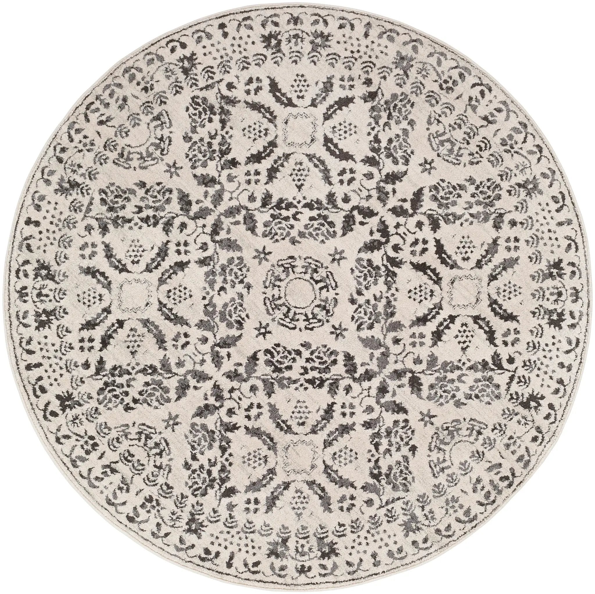 Bahar BHR-2318 Charcoal Area Rug by LIVABLISS