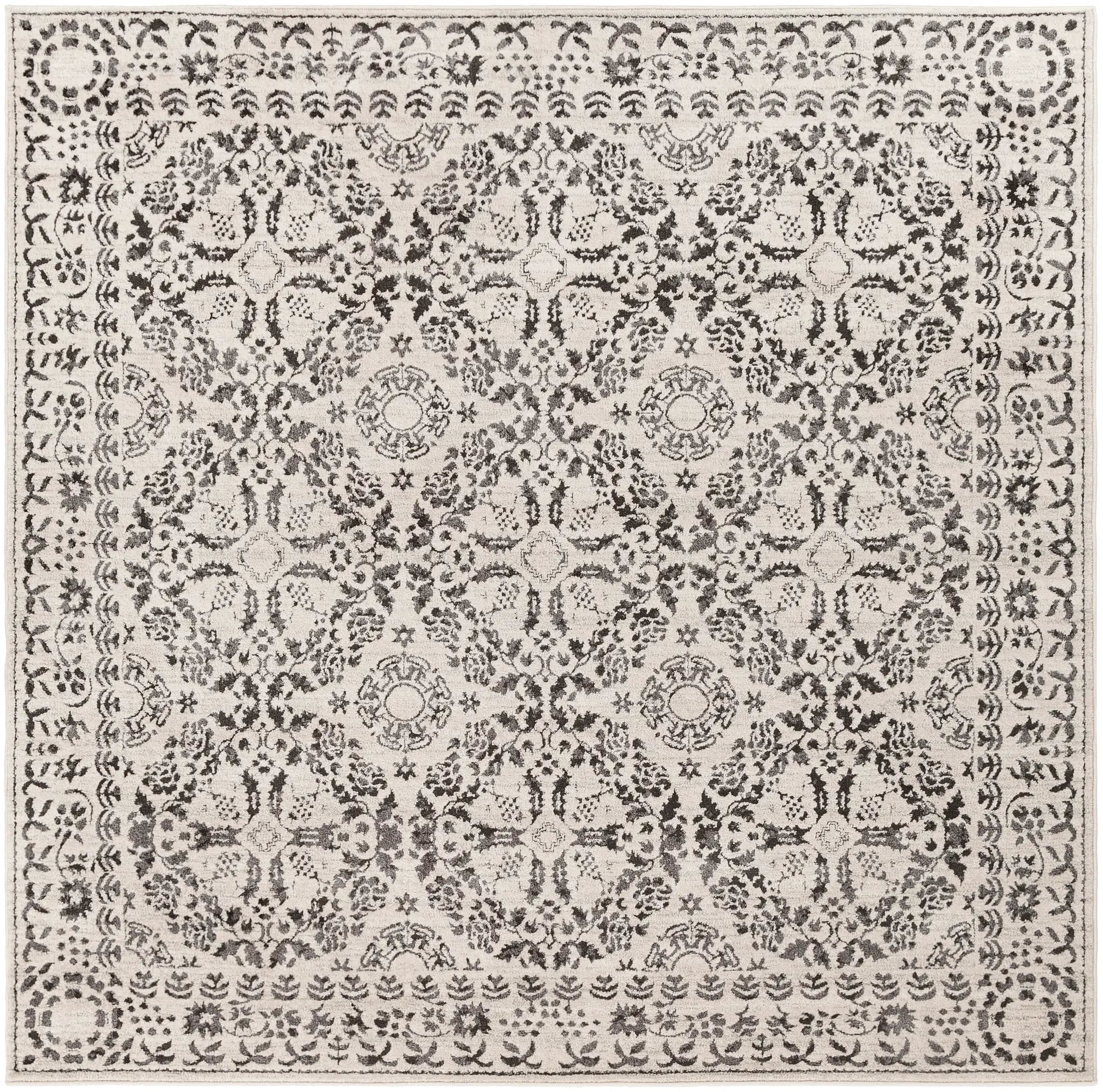 Bahar BHR-2318 Charcoal Area Rug by LIVABLISS