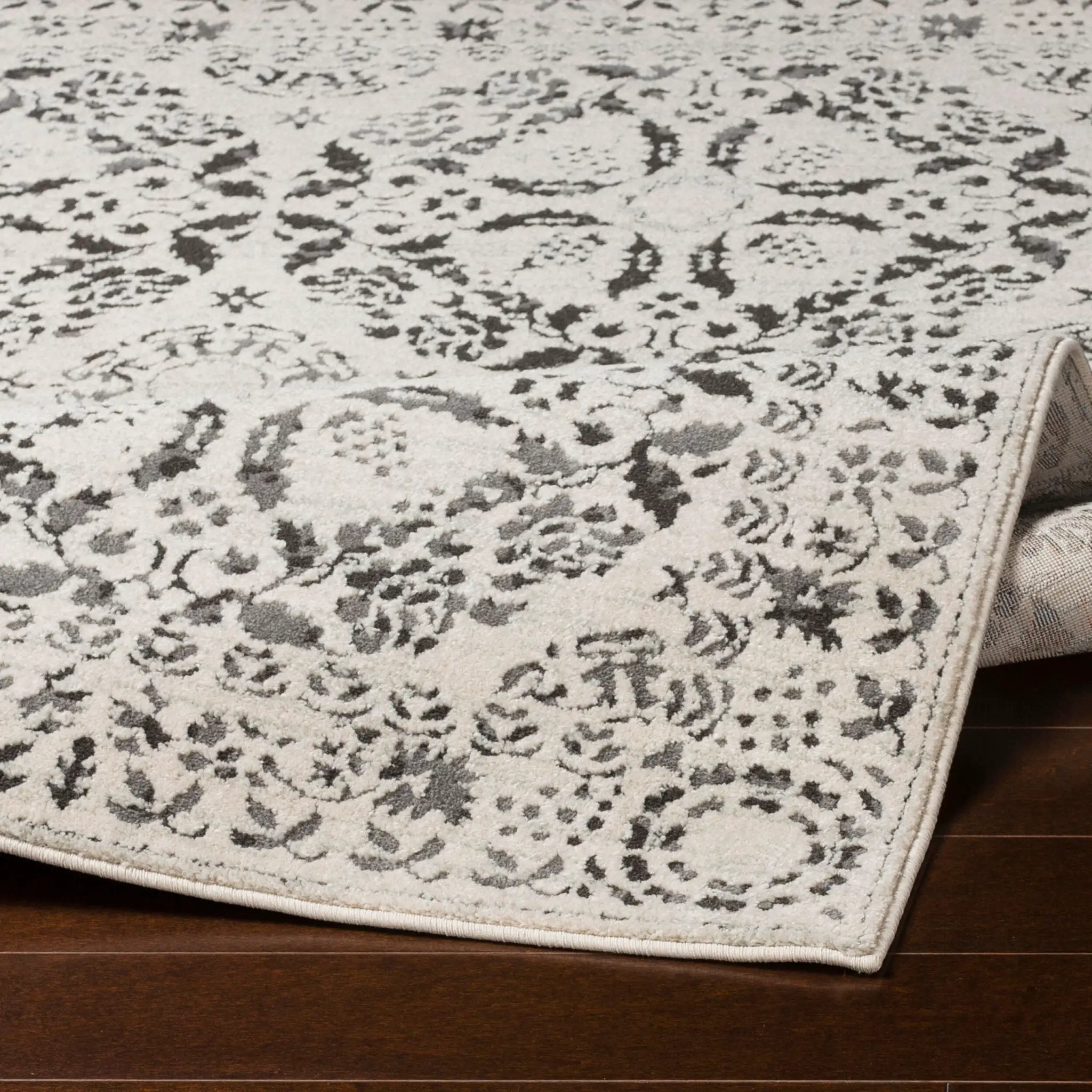 Bahar BHR-2318 Charcoal Area Rug by LIVABLISS