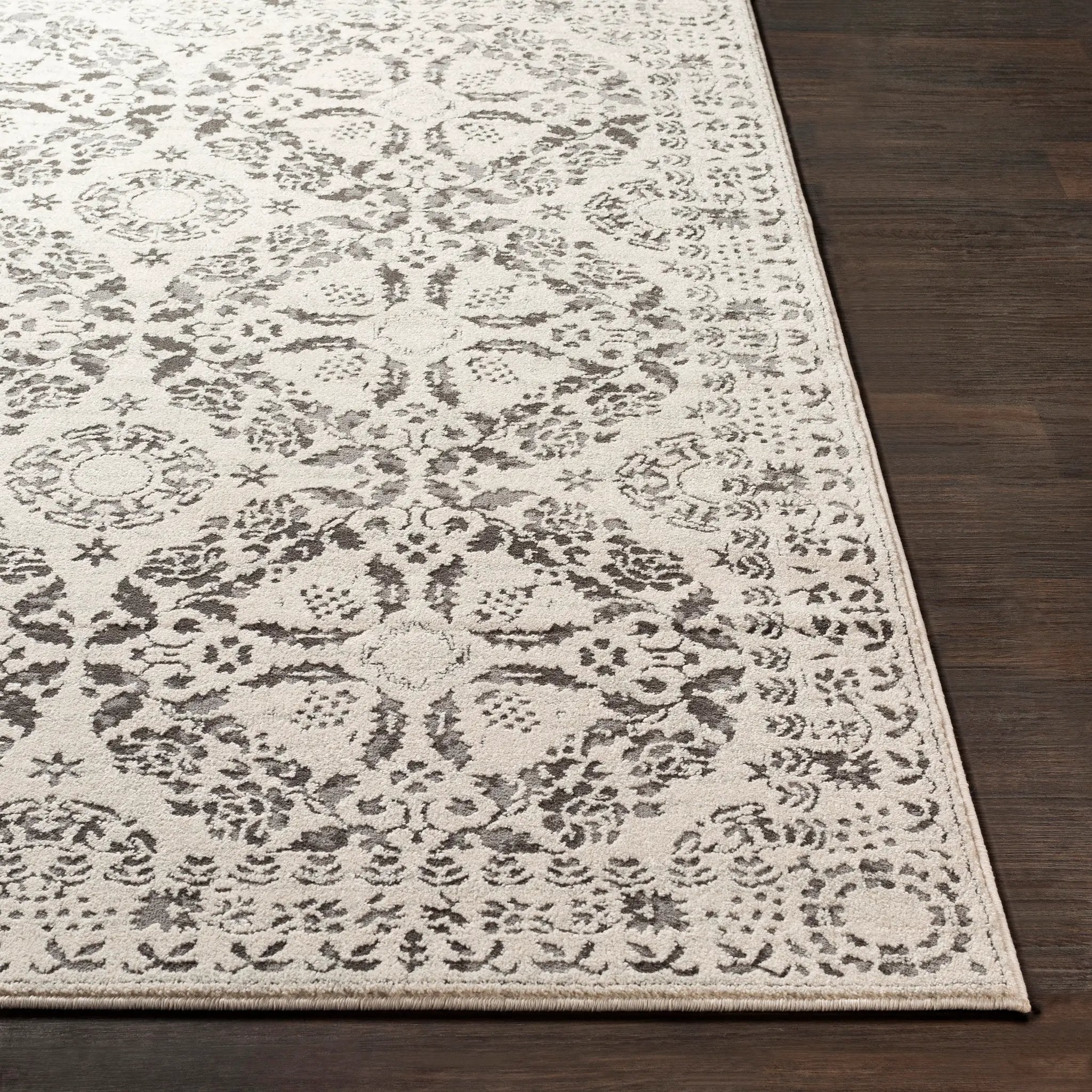 Bahar BHR-2318 Charcoal Area Rug by LIVABLISS