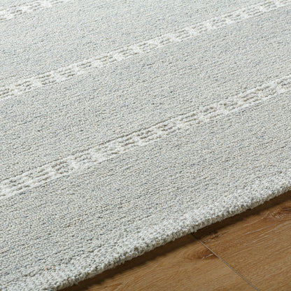 Surya Brook BKO-2322 Silver Area Rug by LIVABLISS