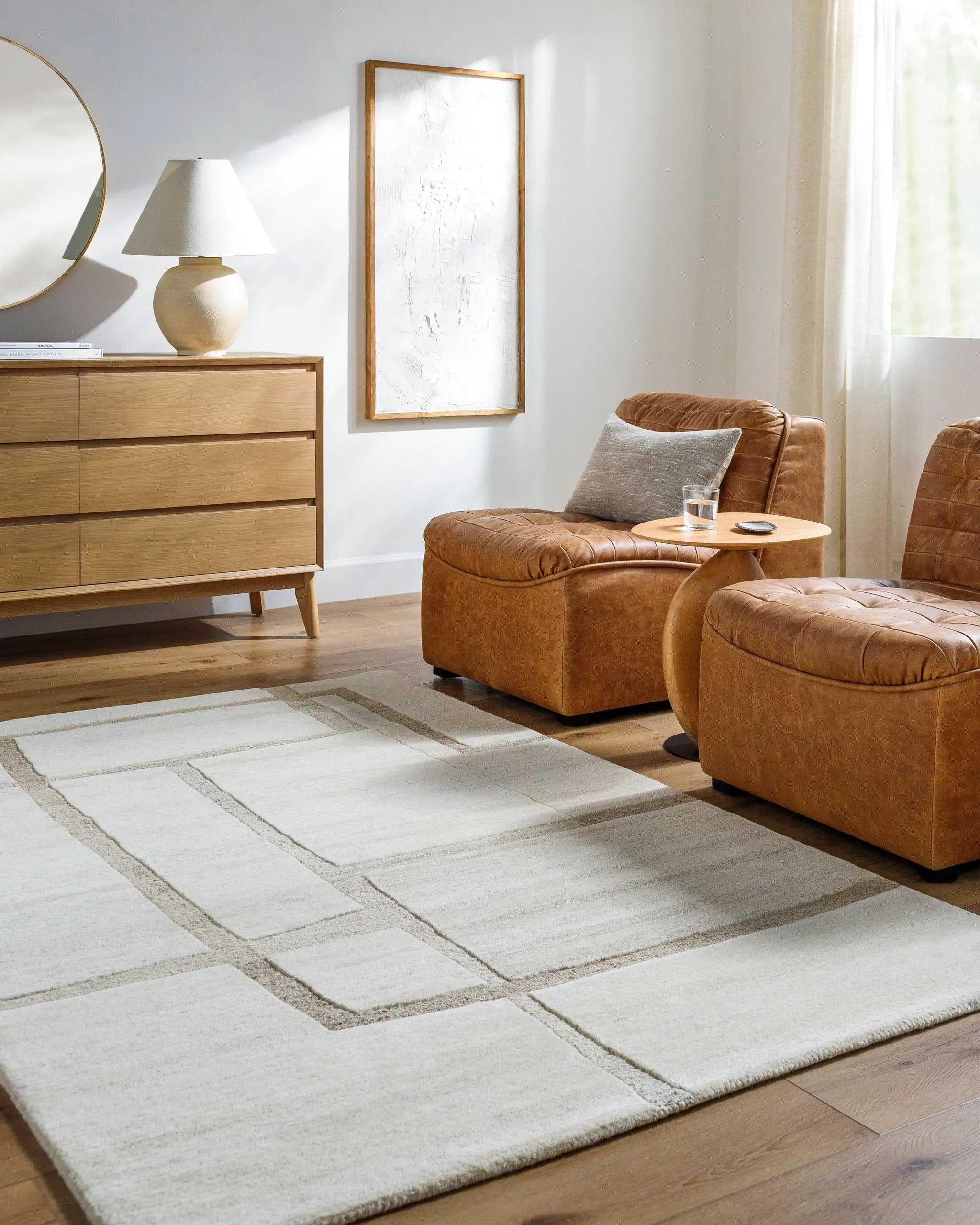 Brook BKO-2327 Ivory Area Rug by LIVABLISS