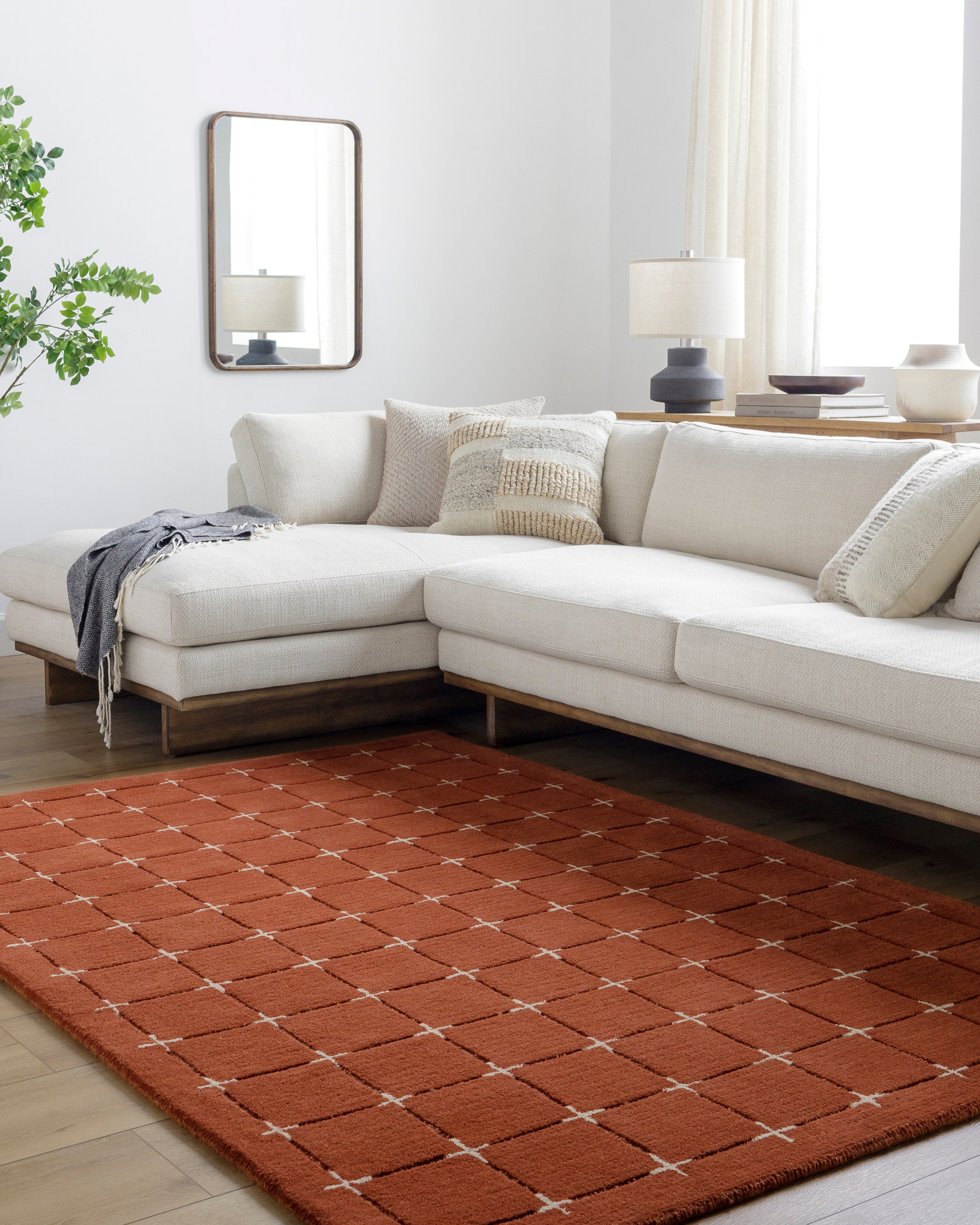 LIVABLISS Brook BKO-2334 Rust Area Rug