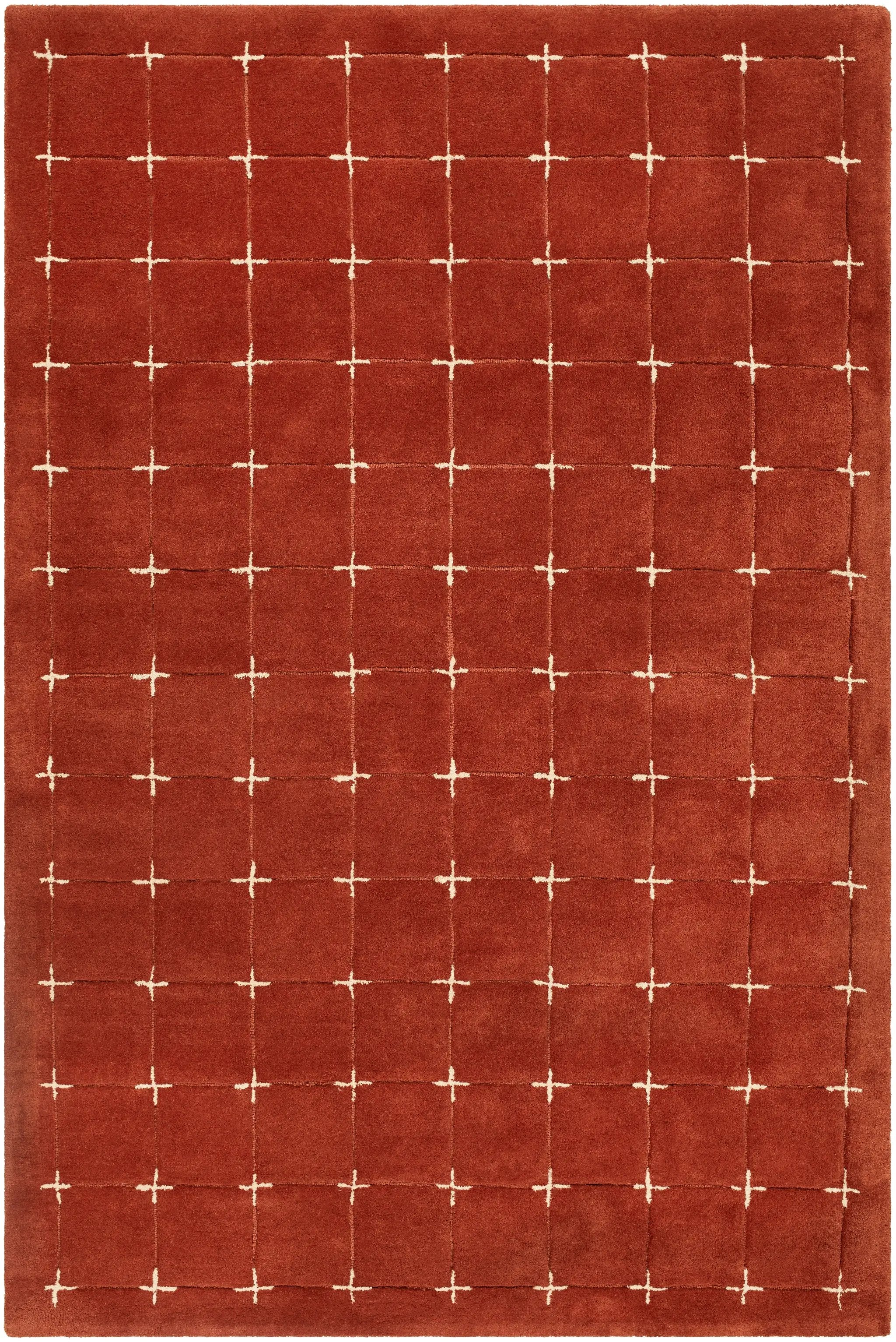 Brook BKO-2334 Rust Area Rug by LIVABLISS