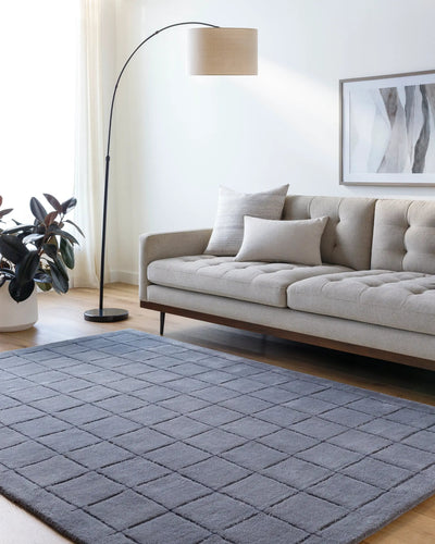 Brook BKO-2335 Charcoal Area Rug by LIVABLISS