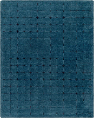 Brook BKO-2336 Dark-Blue Area Rug by LIVABLISS