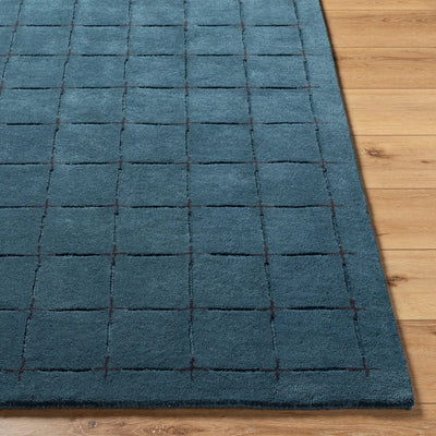 Brook BKO-2336 Dark-Blue Area Rug by LIVABLISS