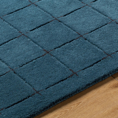 Brook BKO-2336 Dark-Blue Area Rug by LIVABLISS