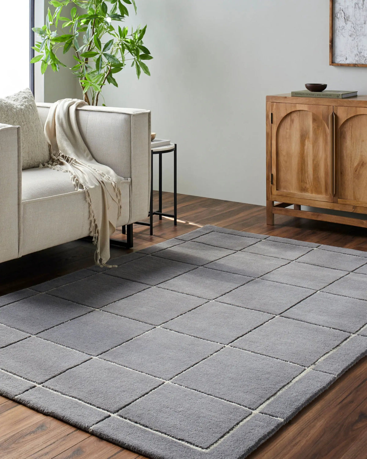 LIVABLISS Brook BKO-2348 Charcoal Area Rug