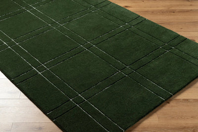 Brook BKO-2359 Dark-Green Area Rug by LIVABLISS