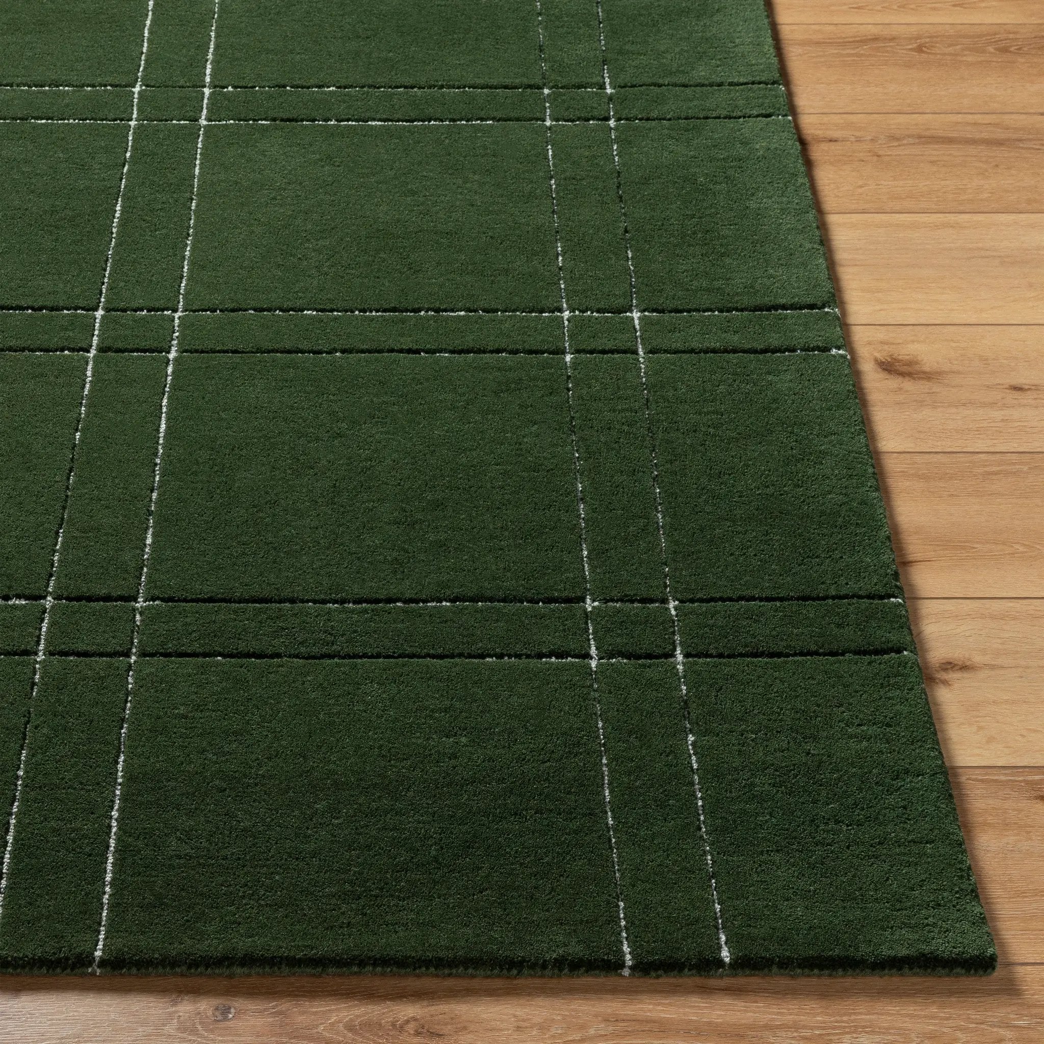 Brook BKO-2359 Dark-Green Area Rug by LIVABLISS