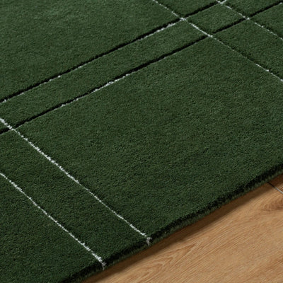 Brook BKO-2359 Dark-Green Area Rug by LIVABLISS