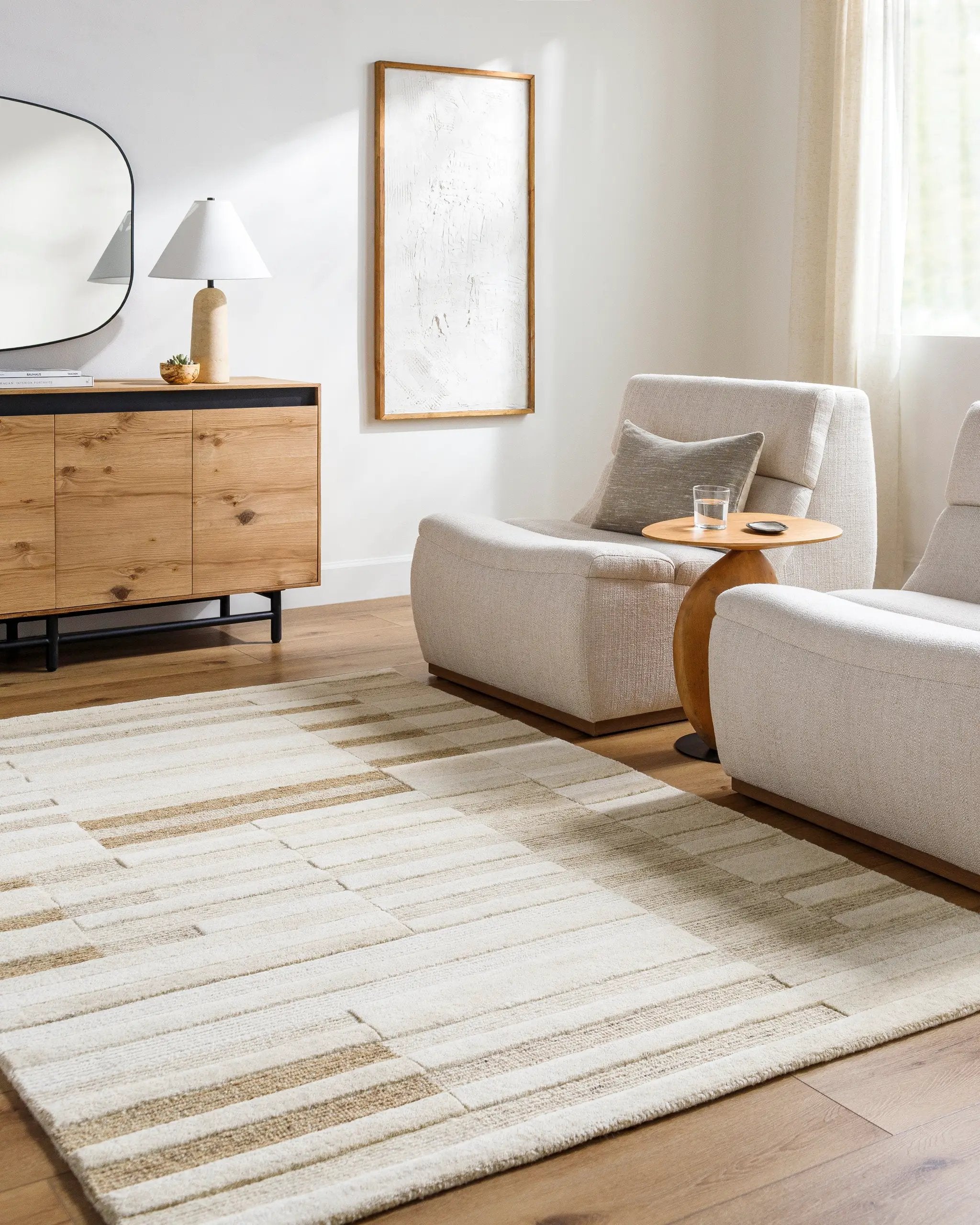 Brook BKO-2360 Ivory Area Rug by LIVABLISS