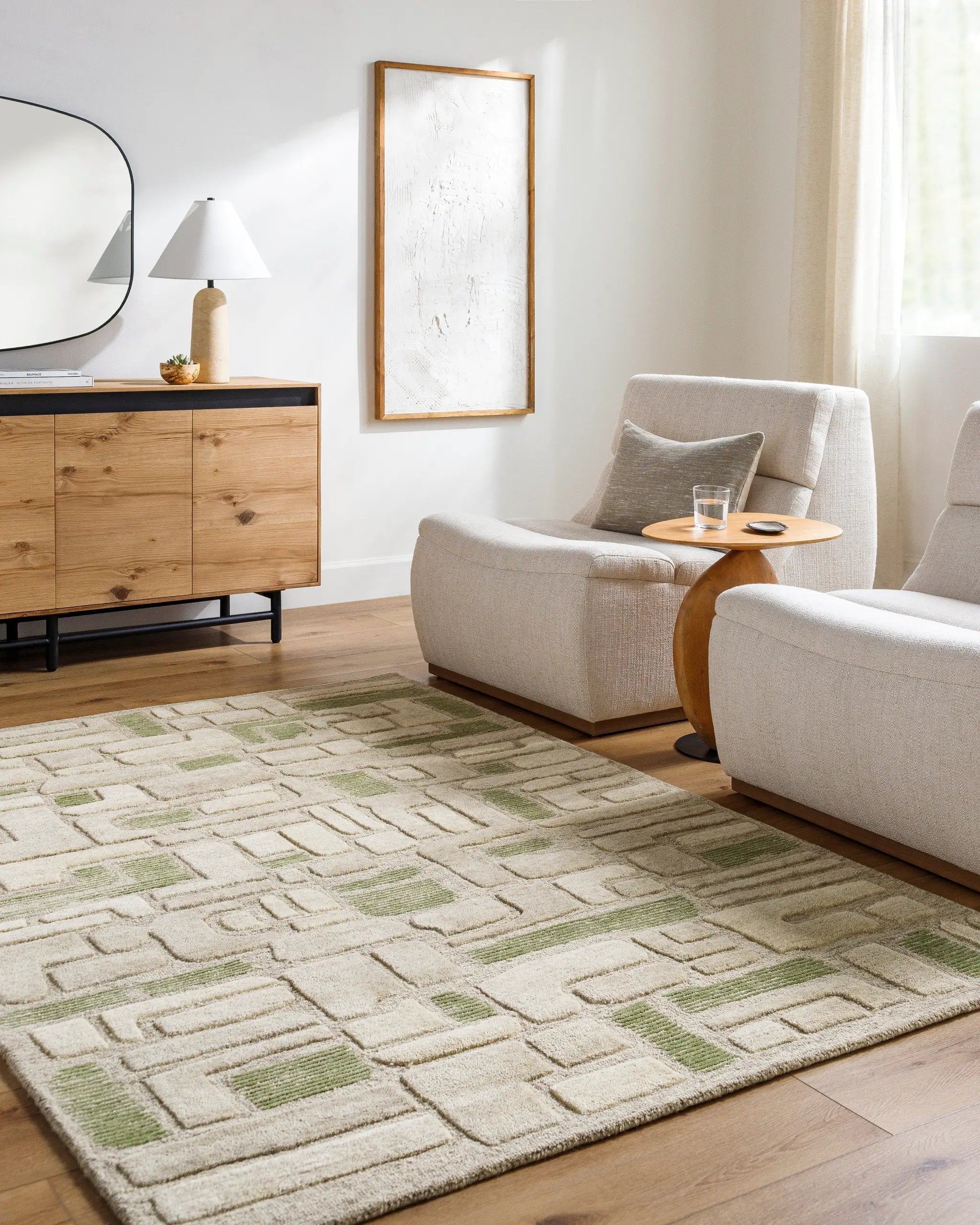 Brook BKO-2361 Sage Area Rug by LIVABLISS