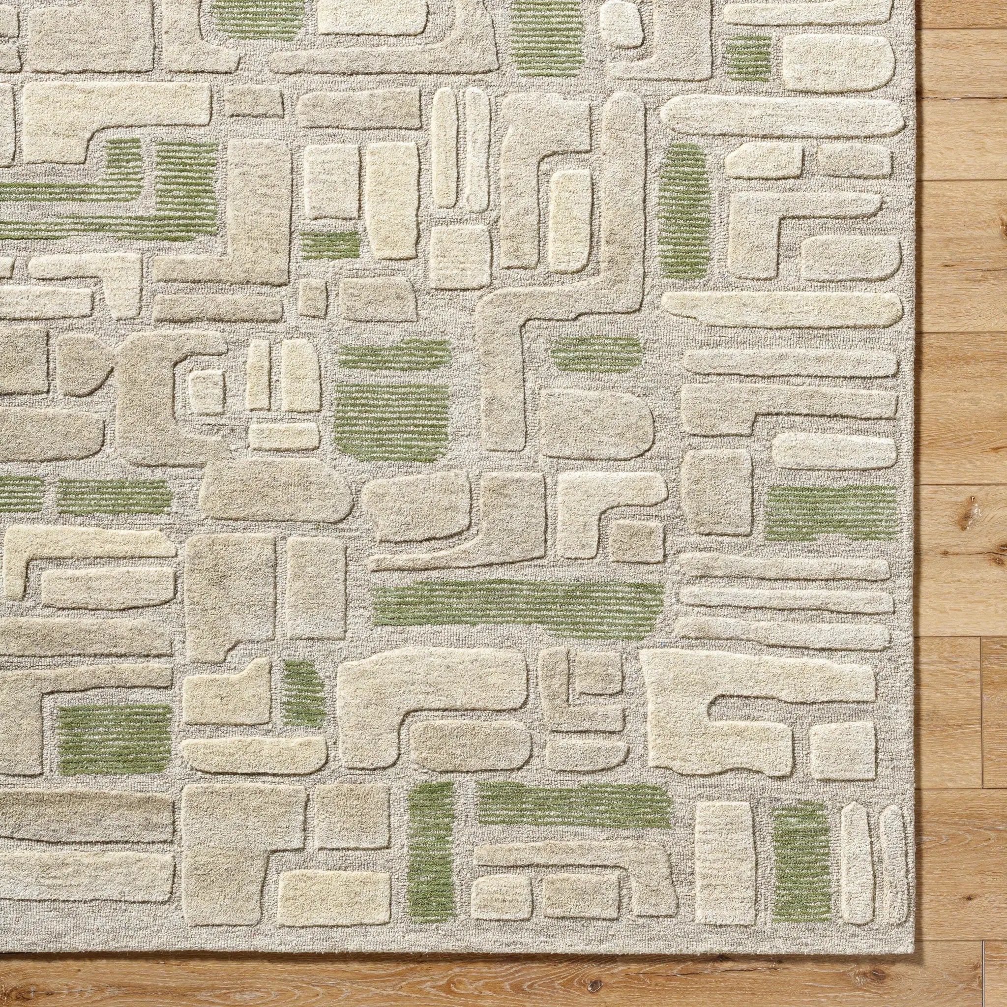 Brook BKO-2361 Sage Area Rug by LIVABLISS