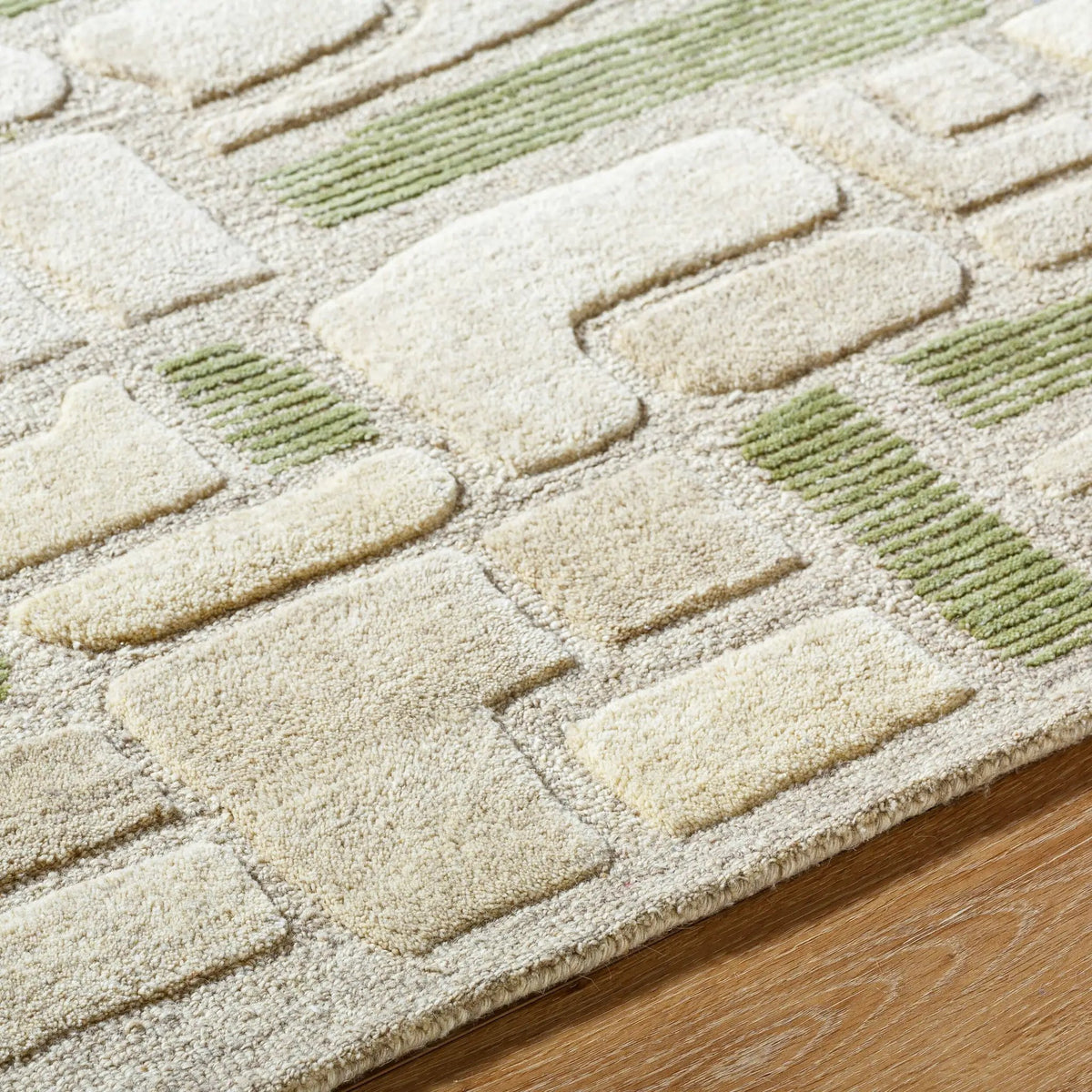 Brook BKO-2361 Sage Area Rug by LIVABLISS