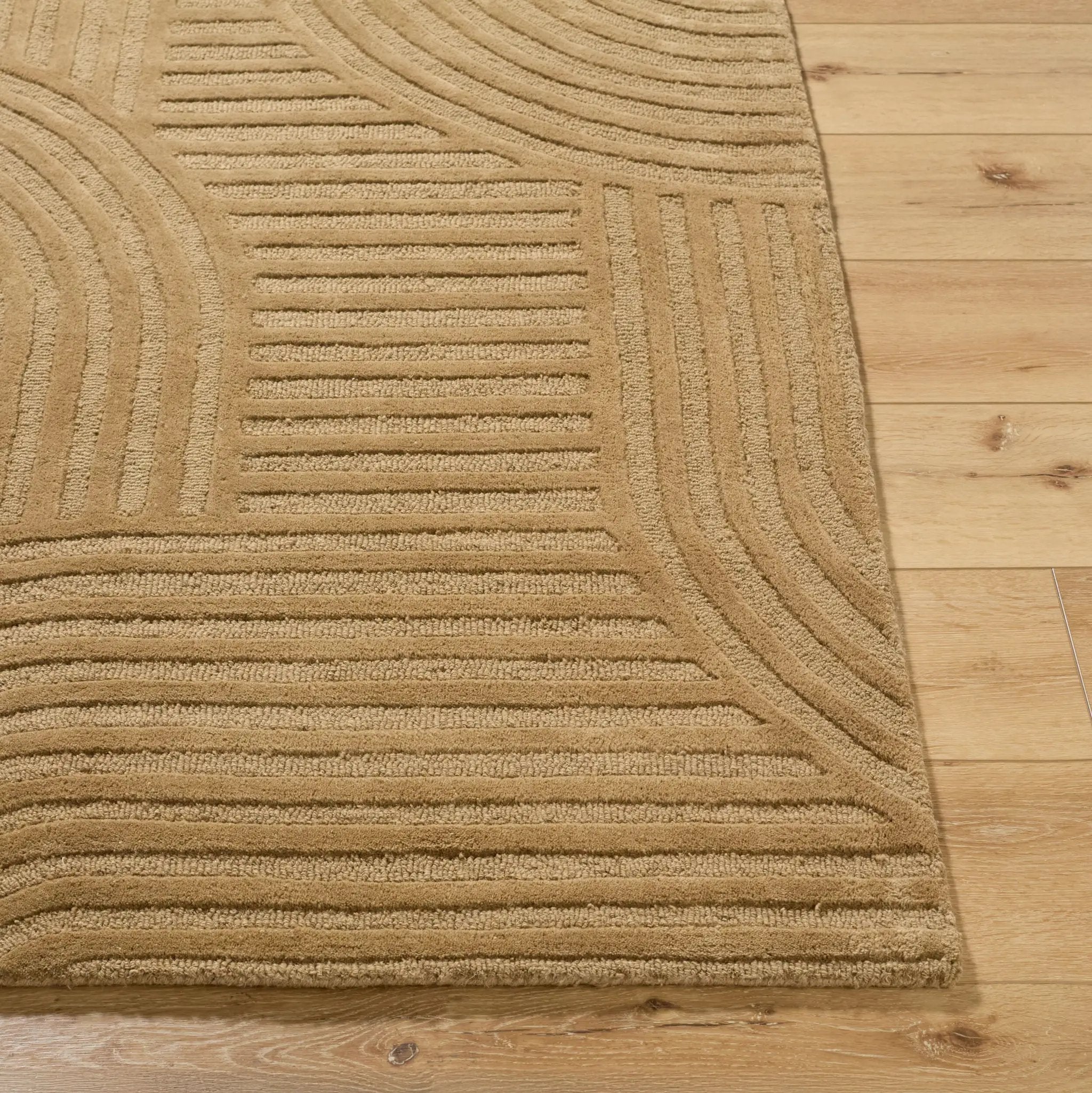 Brook BKO-2365 Camel Area Rug by LIVABLISS