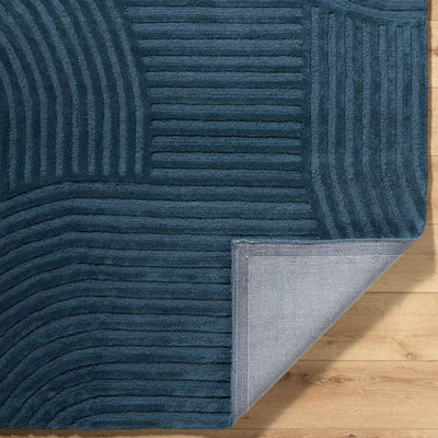 Brook BKO-2366 Denim-Blue Area Rug by LIVABLISS
