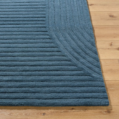 Brook BKO-2366 Denim-Blue Area Rug by LIVABLISS