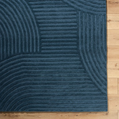 Brook BKO-2366 Denim-Blue Area Rug by LIVABLISS