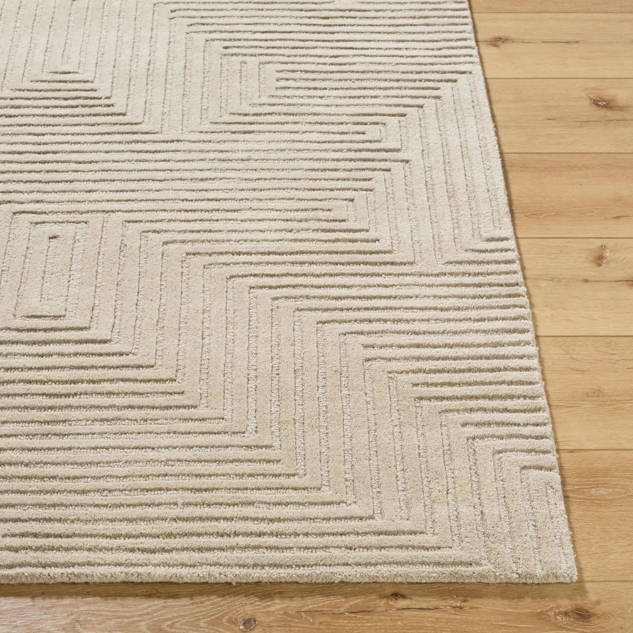 Brook BKO-2368 Sandstone Area Rug by LIVABLISS
