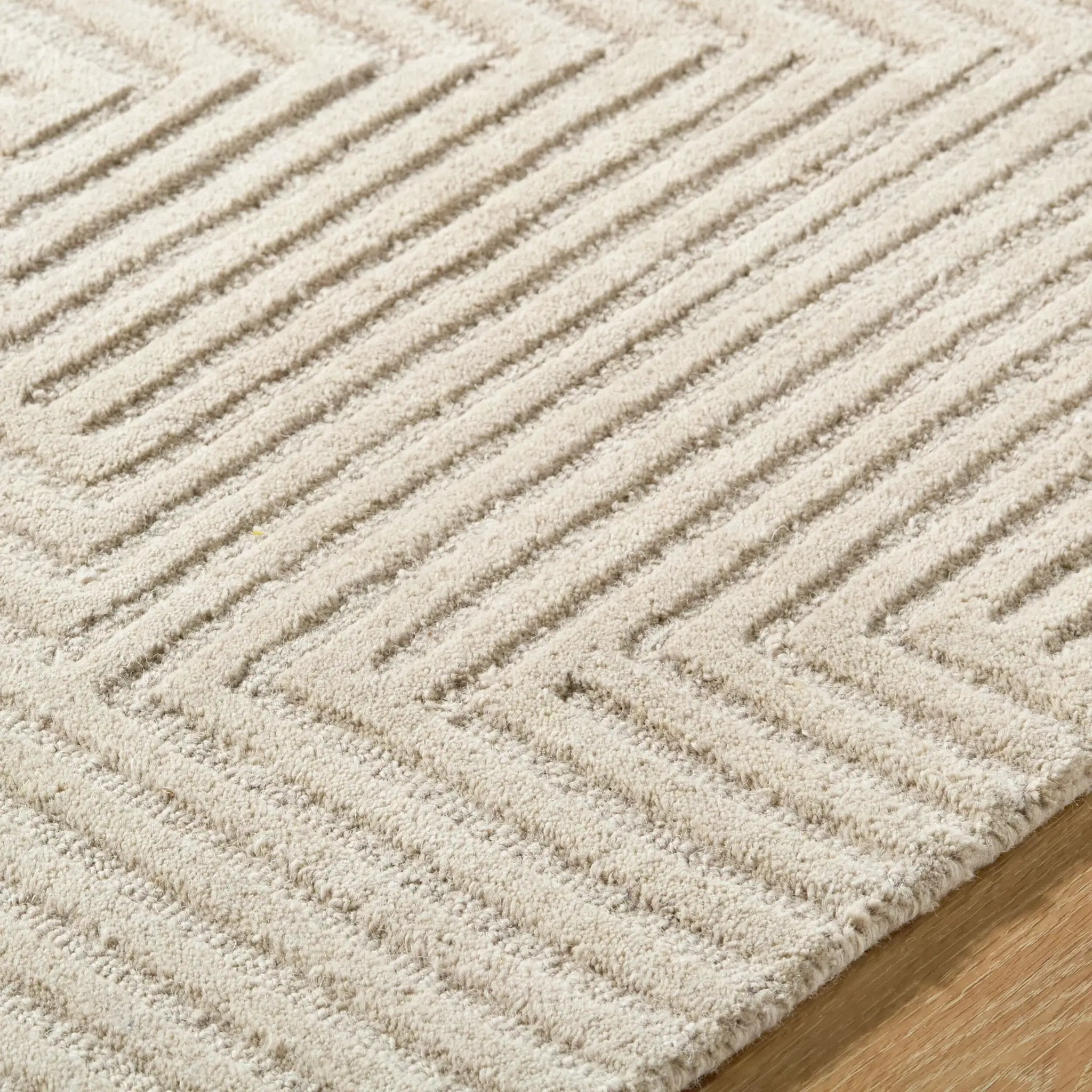 Brook BKO-2368 Sandstone Area Rug by LIVABLISS