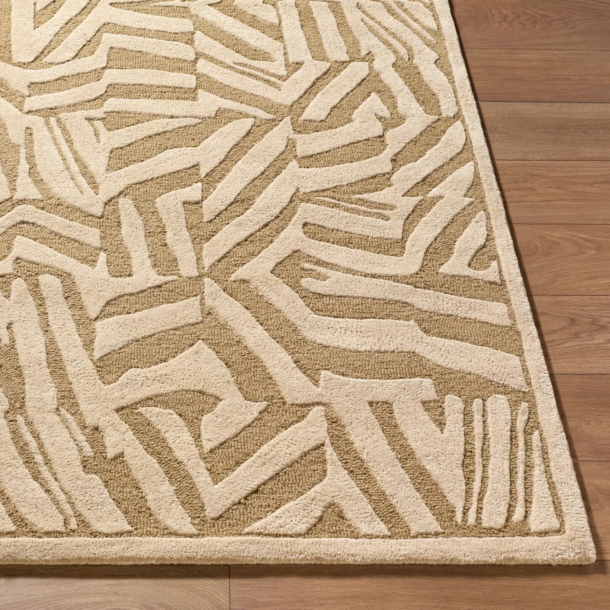Brook BKO-2370 Tan Area Rug by LIVABLISS