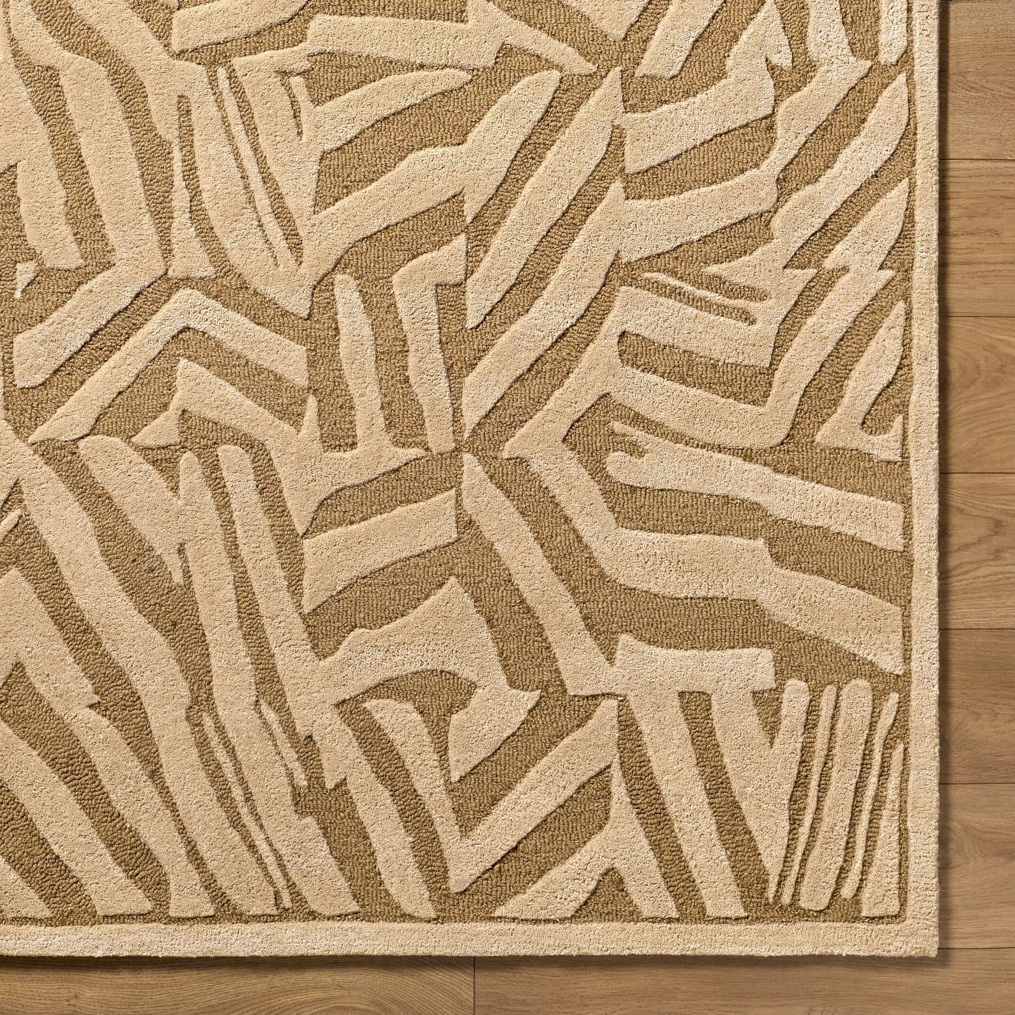 Brook BKO-2370 Tan Area Rug by LIVABLISS