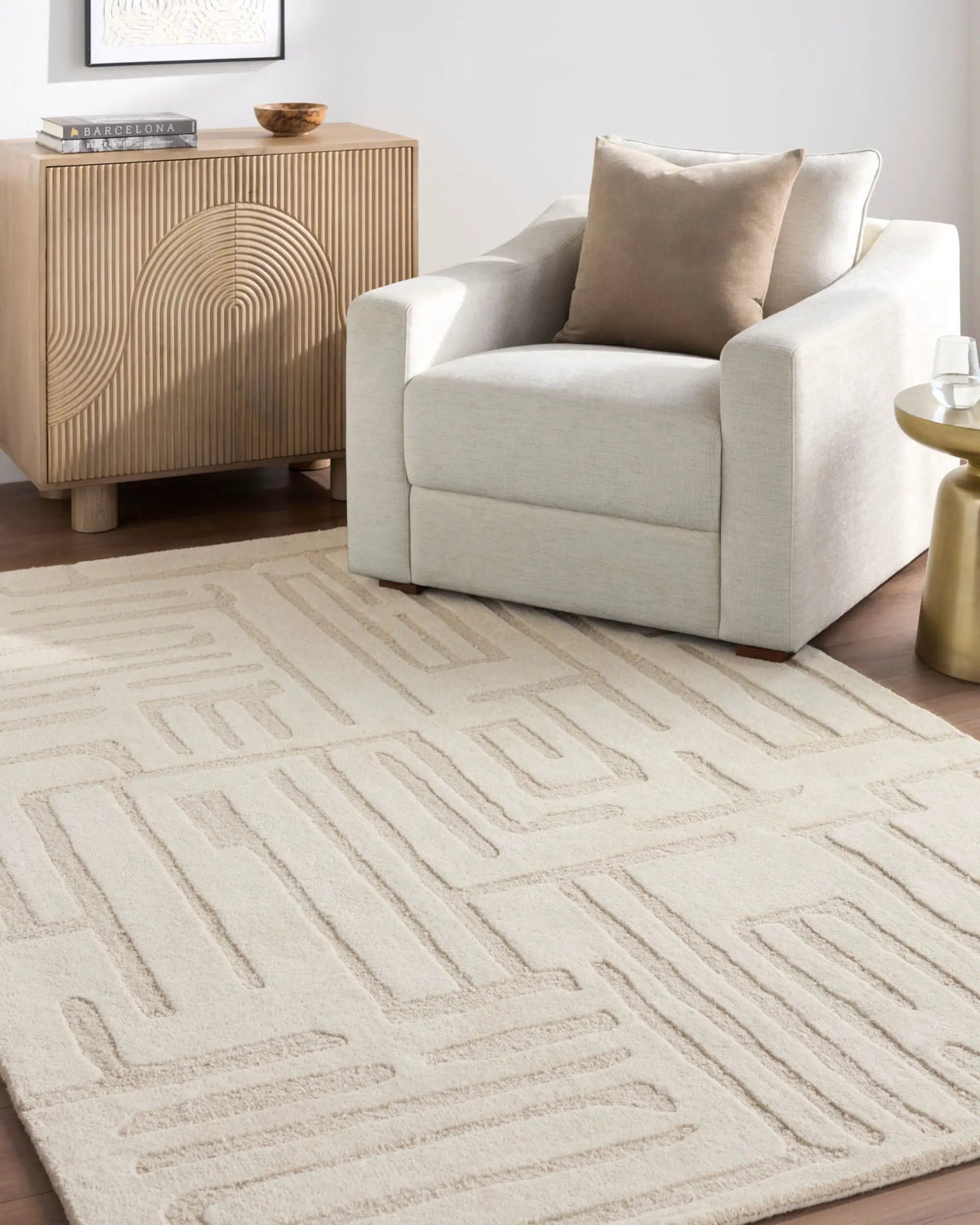 LIVABLISS Brook BKO-2375 Beige Area Rug