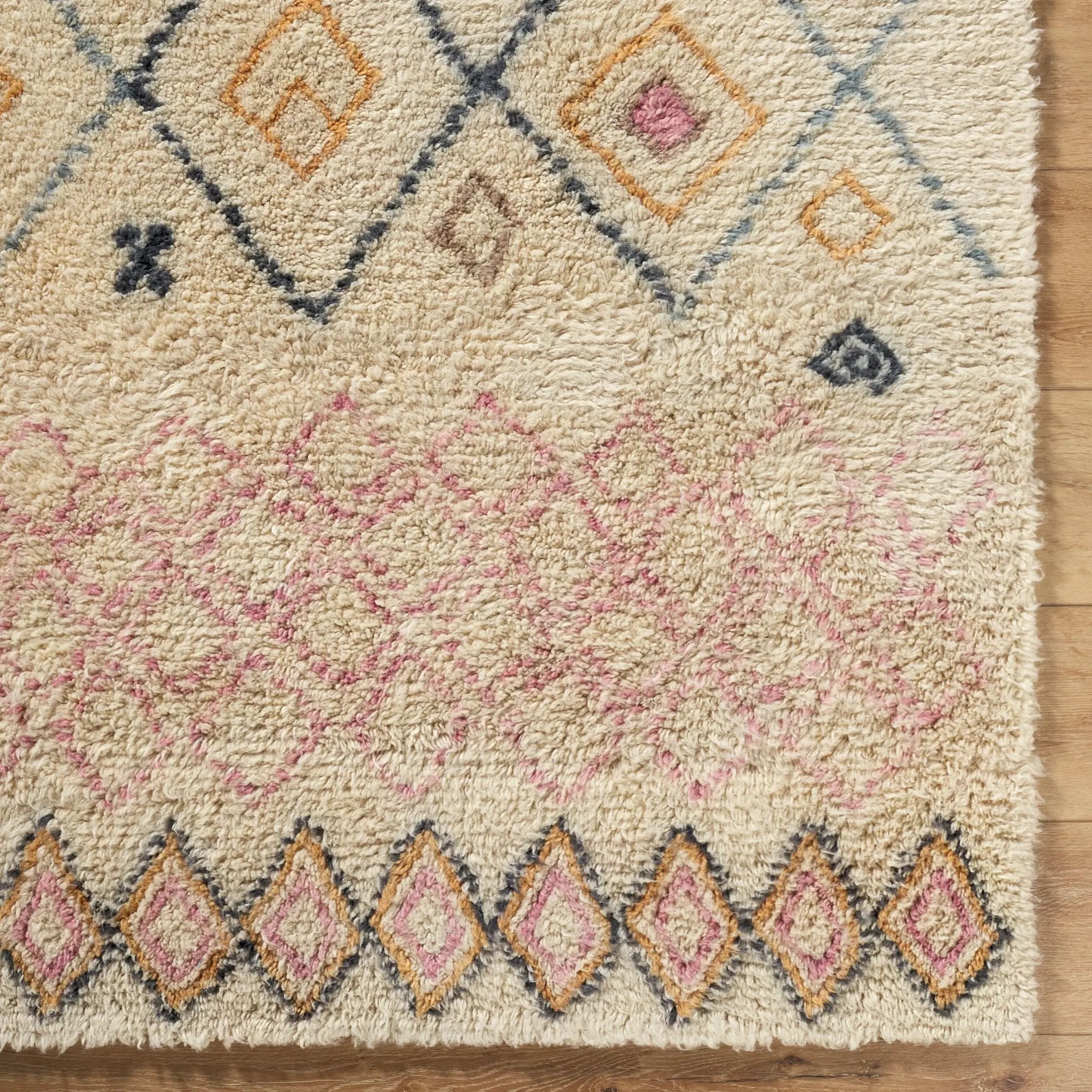 Beni Moroccan BMC-2310 Beige Area Rug by LIVABLISS