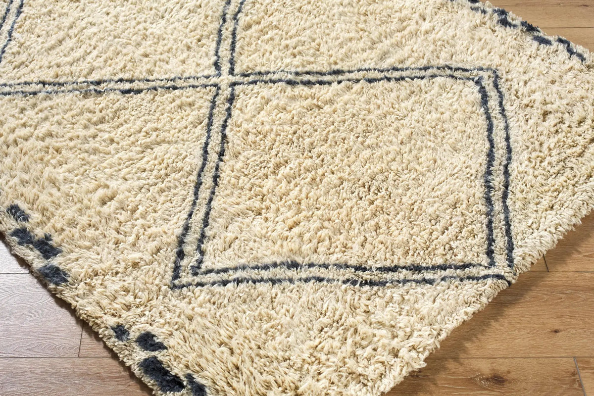 Beni Moroccan BMC-2311 Ivory Area Rug by LIVABLISS
