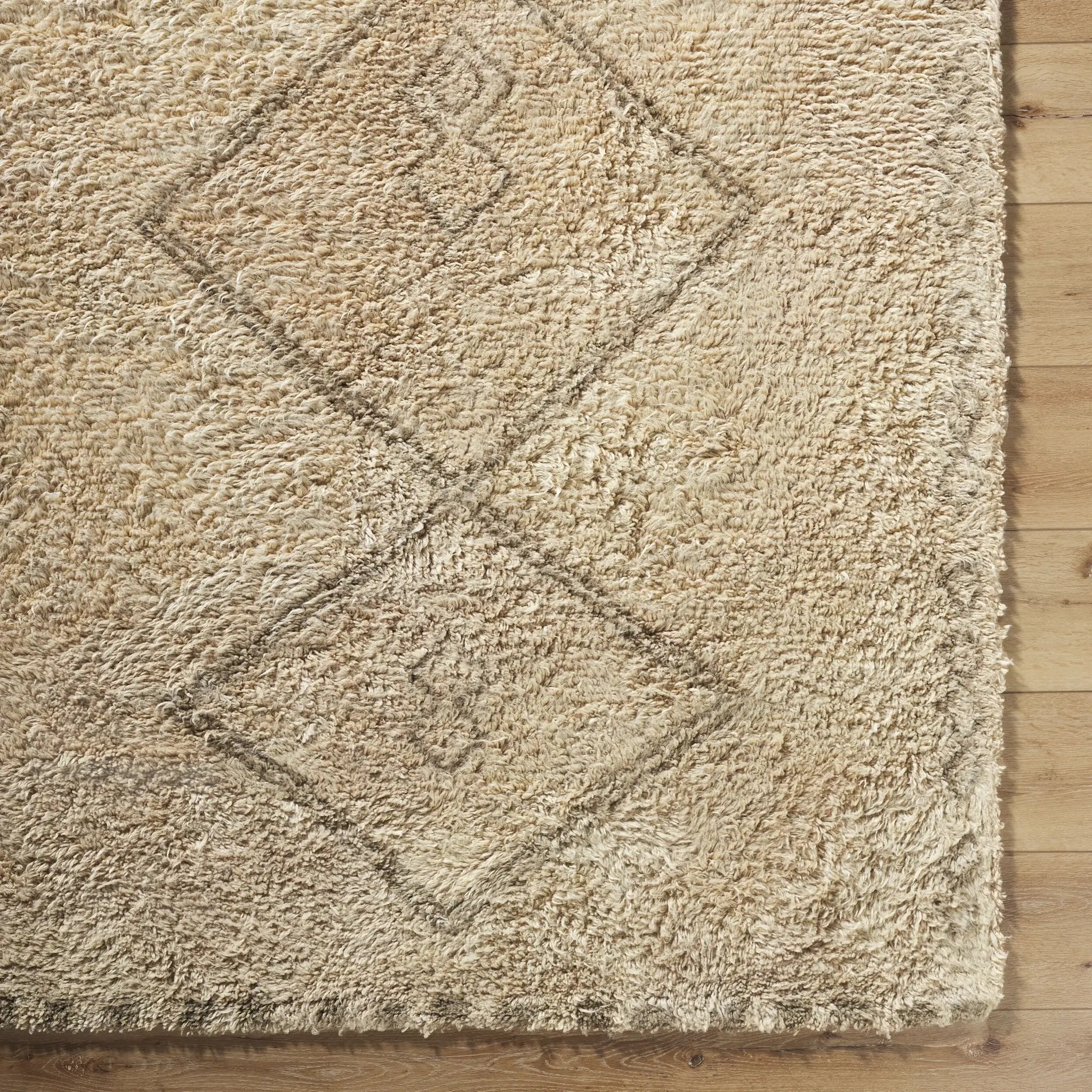 Beni Moroccan BMC-2312 Beige Area Rug by LIVABLISS