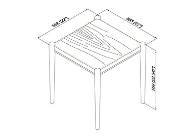 Brisa BOBR-002 End Table by Becki Owens x LIVABLISS