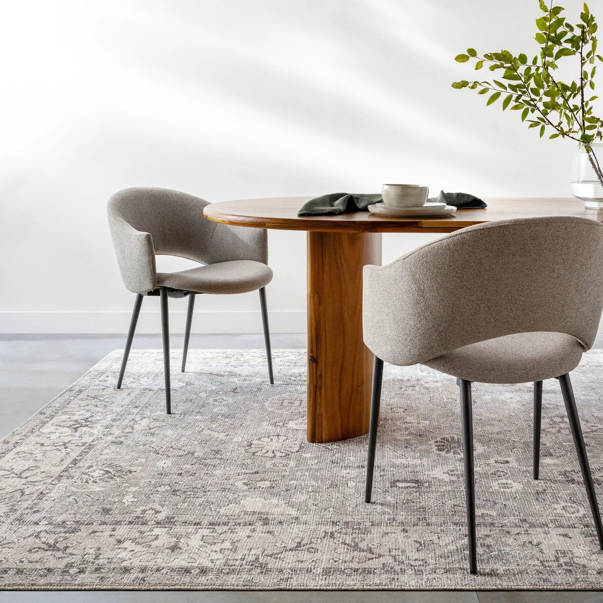 Davina BOCC-2301 Medium Gray Area Rug by Becki Owens x LIVABLISS