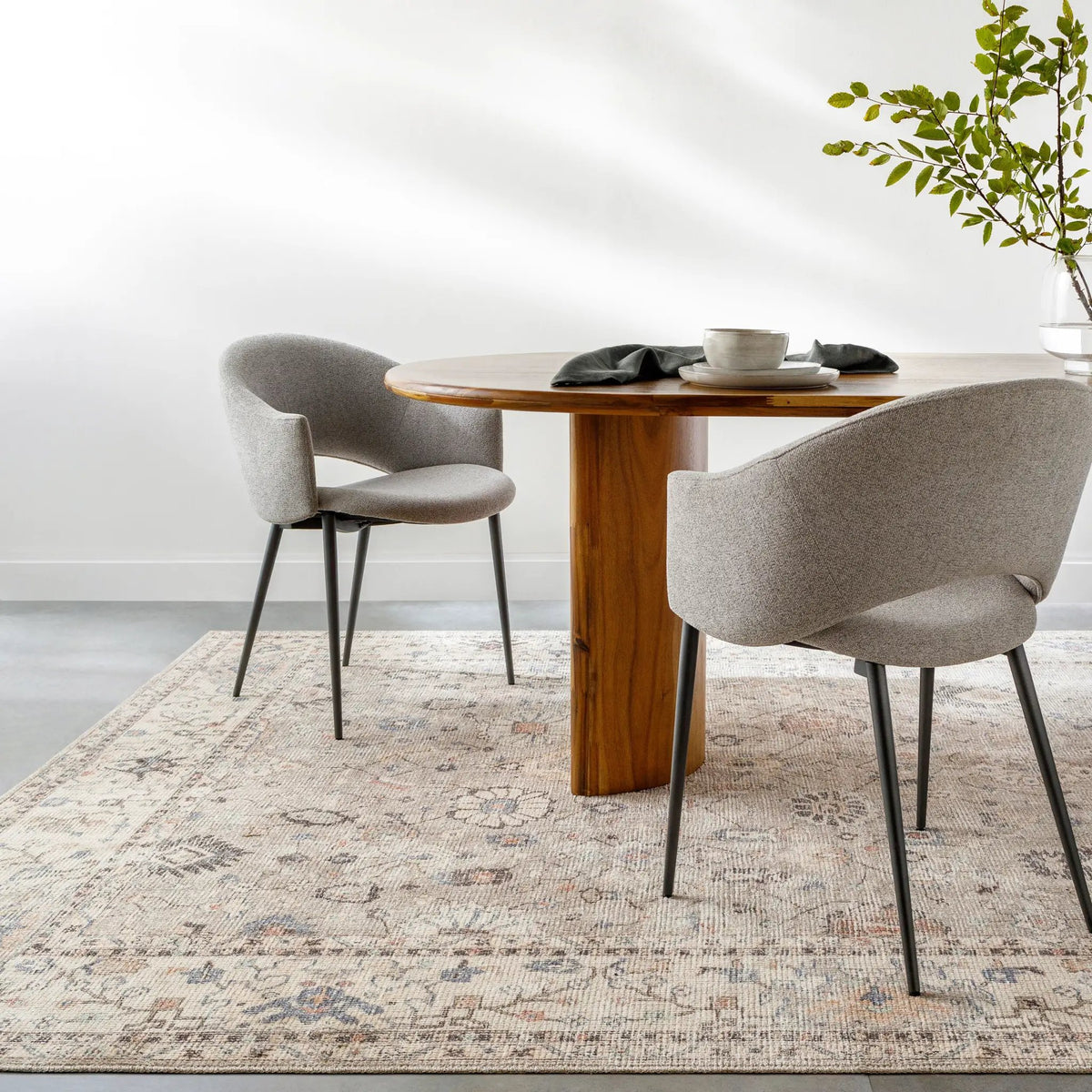 Davina BOCC-2302 Medium Gray Area Rug by Becki Owens x LIVABLISS