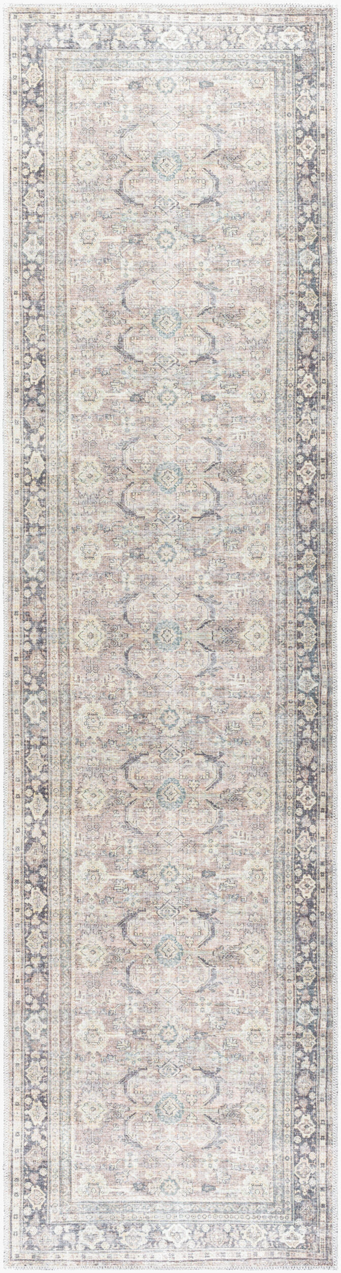 Becki Owens x Livabliss Darling BODA-2300 Brown Machine Washable Area Rug