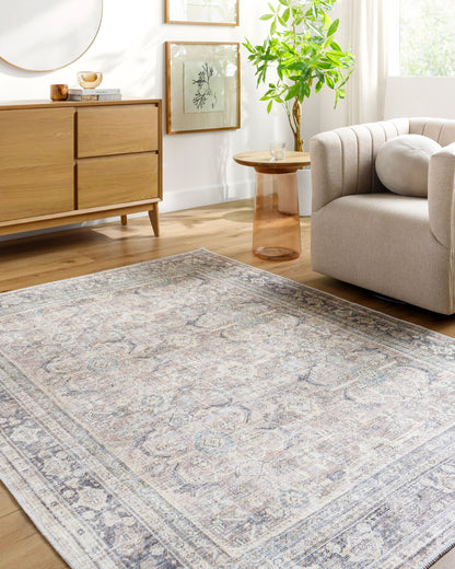 Becki Owens x Livabliss Darling BODA-2300 Brown Machine Washable Area Rug