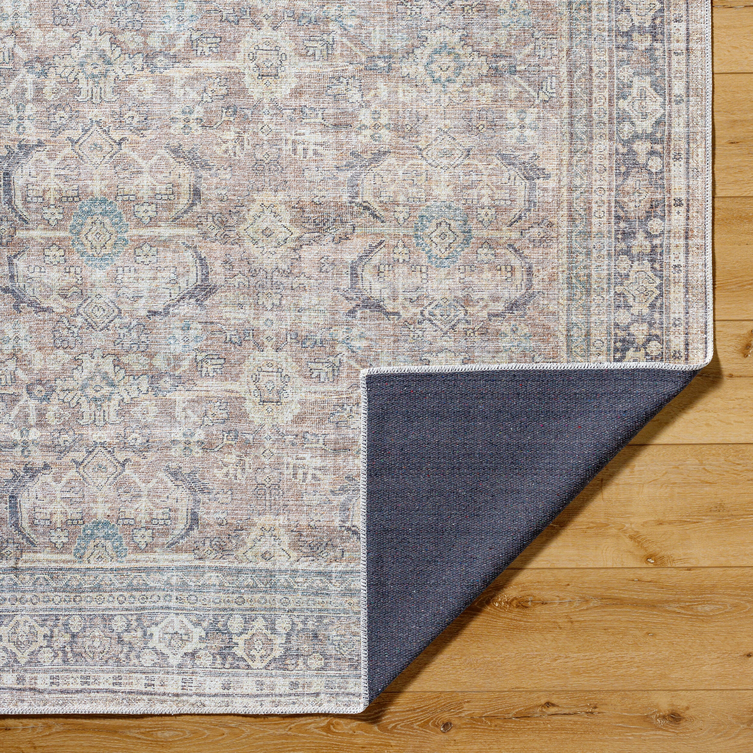Becki Owens x Livabliss Darling BODA-2300 Brown Machine Washable Area Rug