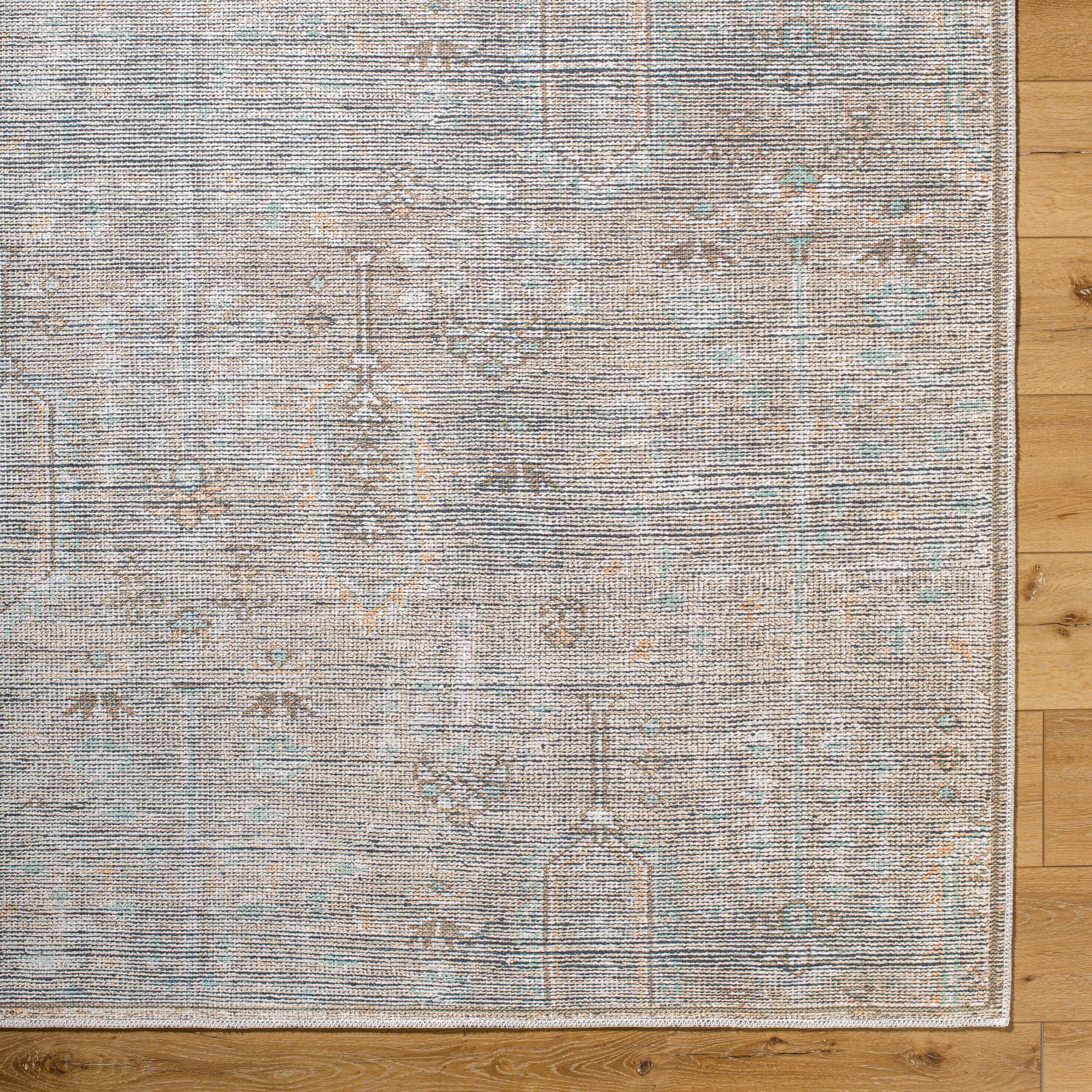Becki Owens x Livabliss Darling BODA-2302 Tan Machine Washable Area Rug