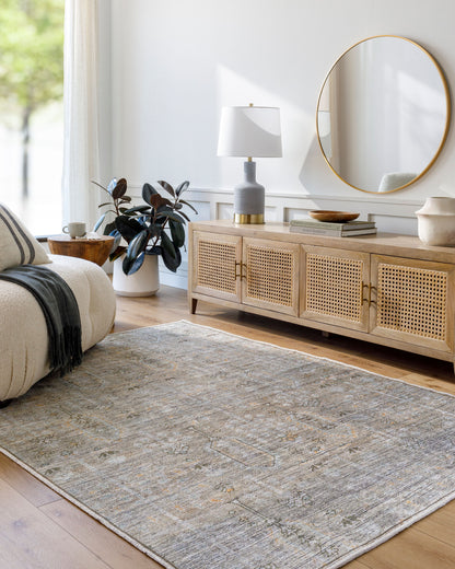 Becki Owens x Livabliss Darling BODA-2302 Tan Machine Washable Area Rug