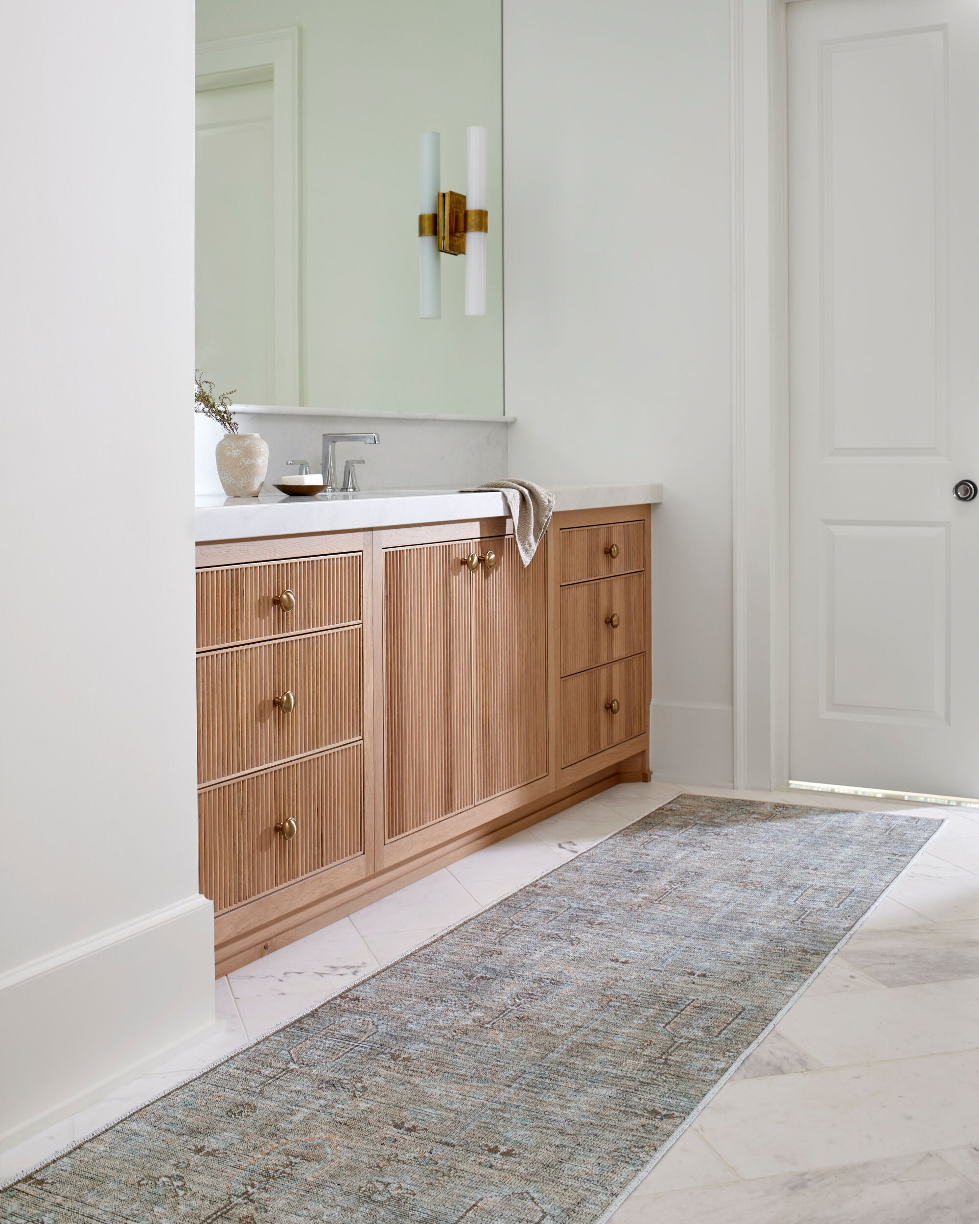 Becki Owens x Livabliss Darling BODA-2302 Tan Machine Washable Area Rug